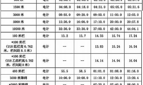 田径运动员技术等级标准电子版_田径运动员技术等级标准电子版